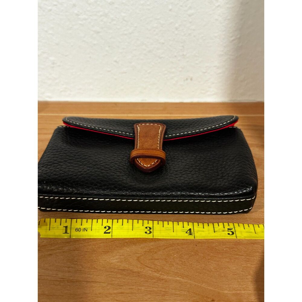 Dooney & Bourke Black Pebbled Leather Clutch Wallet Pouch EUC - Picture 6 of 7